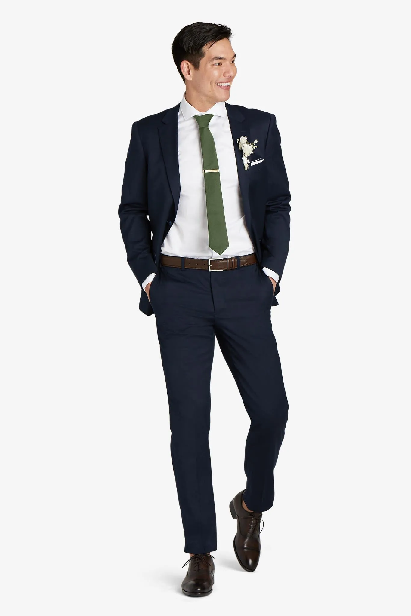 Simon Necktie - Olive sold by Birdy Grey product image thumbnail 3