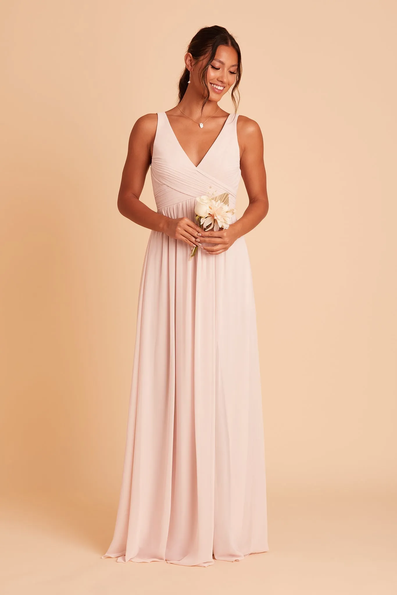 Laurie Empire Dress - Pale Blush sold by Birdy Grey product image thumbnail 4