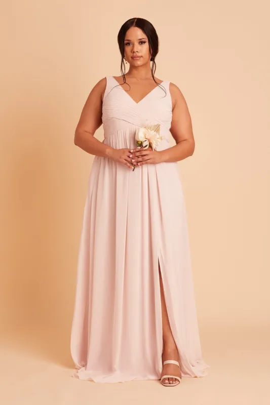 Laurie Empire Dress - Pale Blush made by Birdy Grey