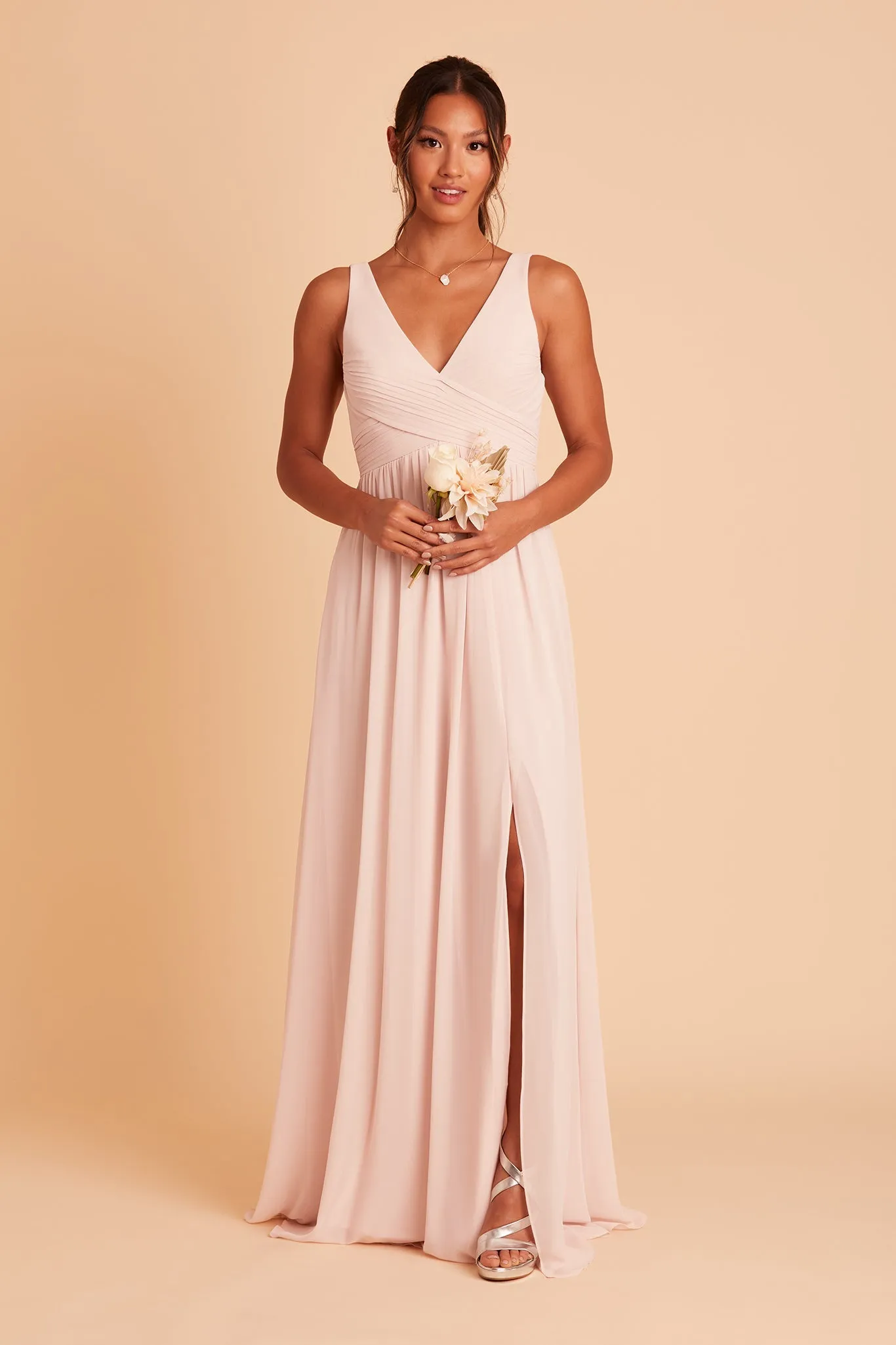 Laurie Empire Dress - Pale Blush sold by Birdy Grey product image thumbnail 3