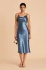 Lisa Shiny Satin Midi Dress - Twilight sold by Birdy Grey