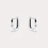 Focus Huggie Earrings - Silver sold by Birdy Grey