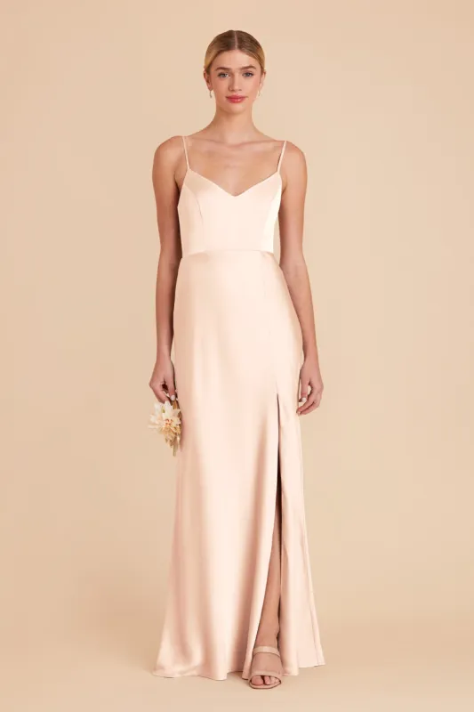 Jay Matte Satin Dress - Champagne sold by Birdy Grey