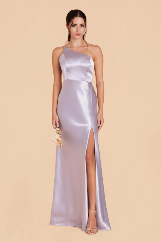 Kensie Shiny Satin Dress - Dusty Lilac sold by Birdy Grey