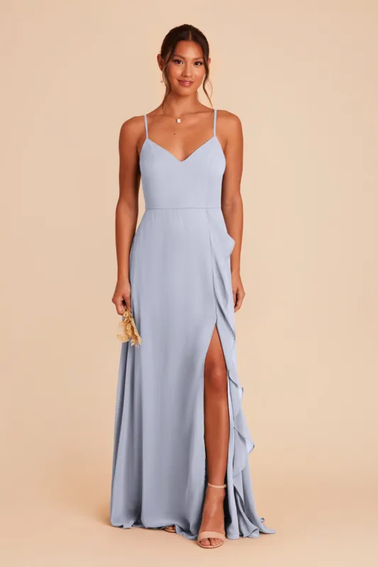 Theresa Chiffon Dress - Ice Blue sold by Birdy Grey