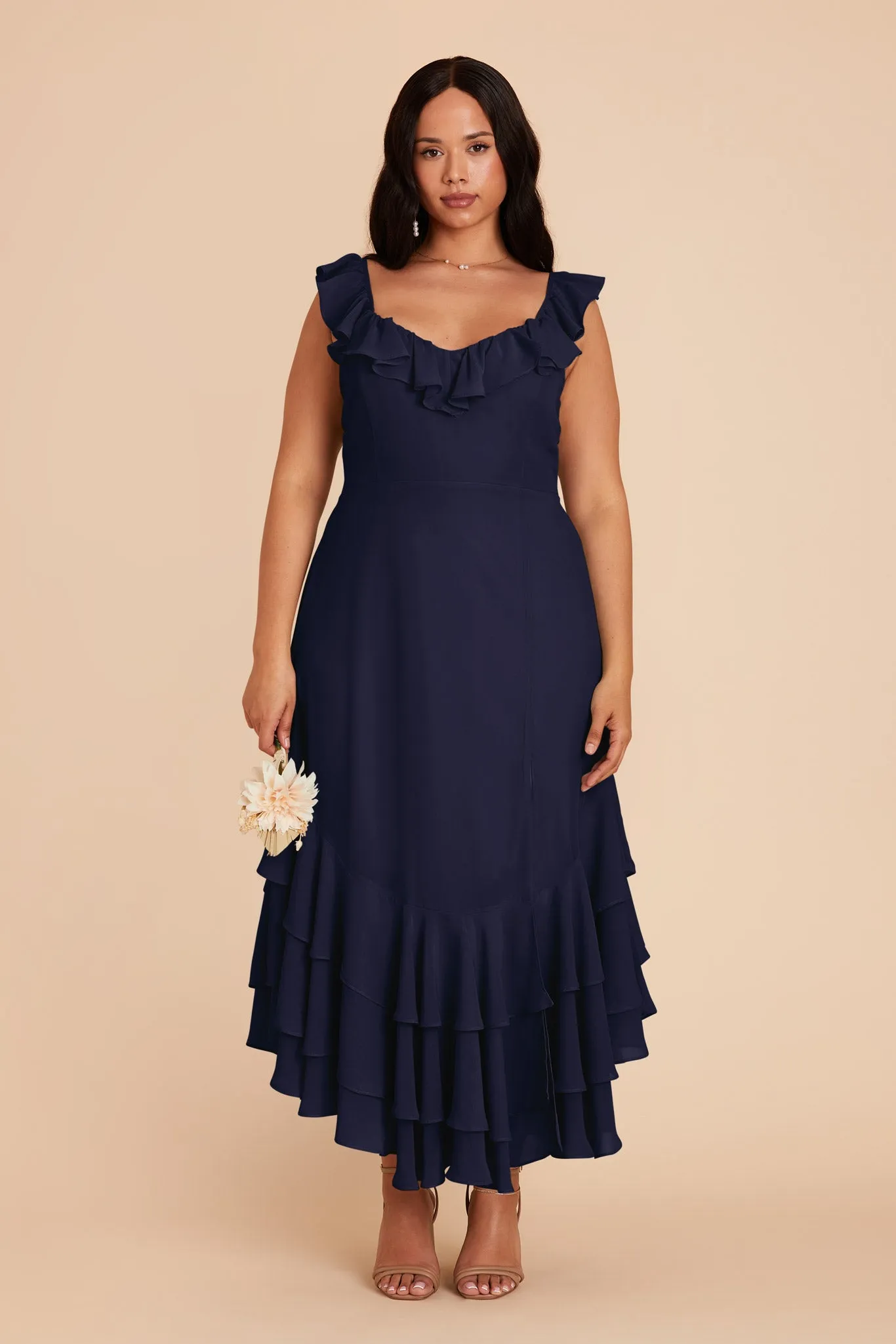 Ginny Chiffon Dress - Navy sold by Birdy Grey product image thumbnail 2