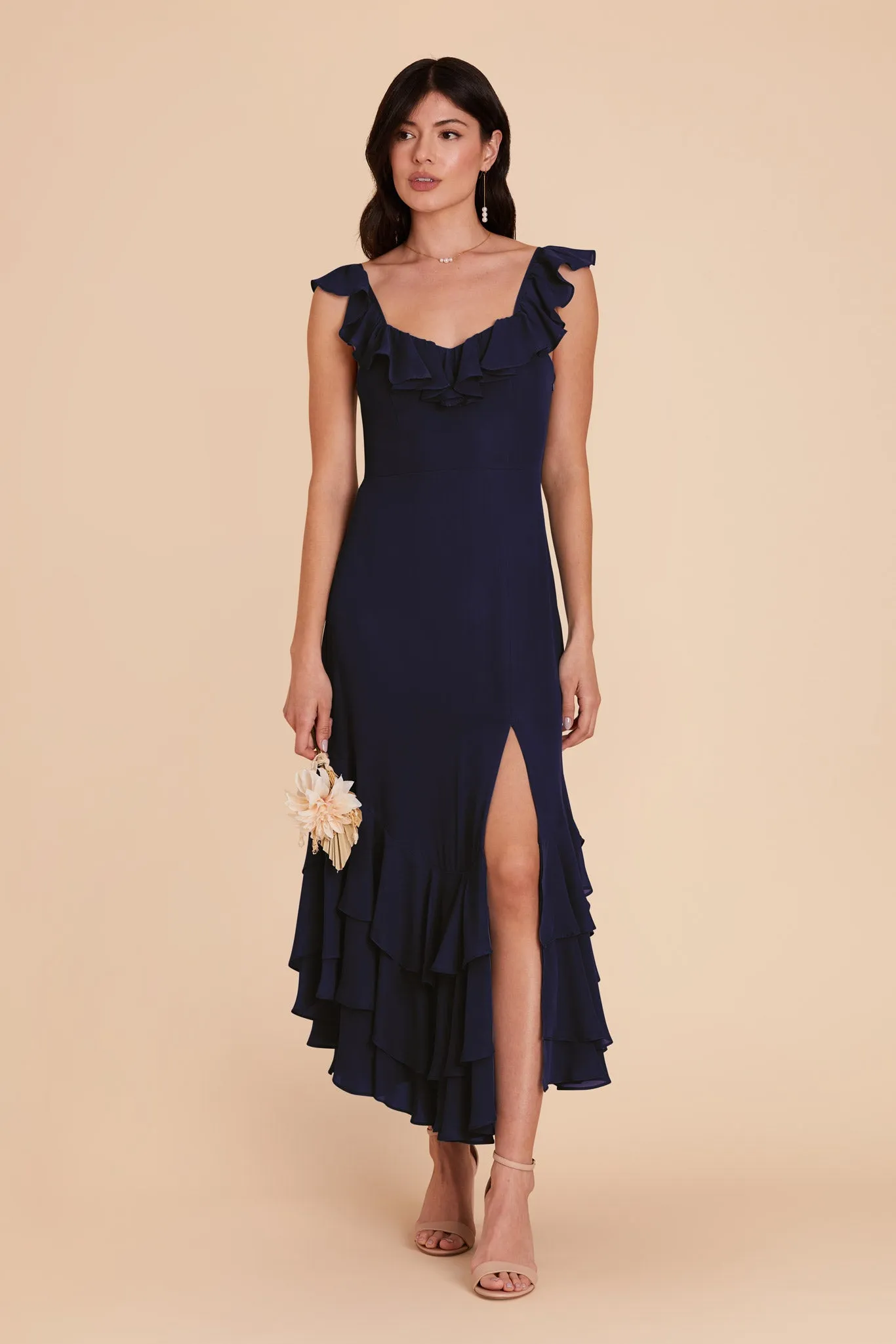 Ginny Chiffon Dress - Navy sold by Birdy Grey product image thumbnail 4