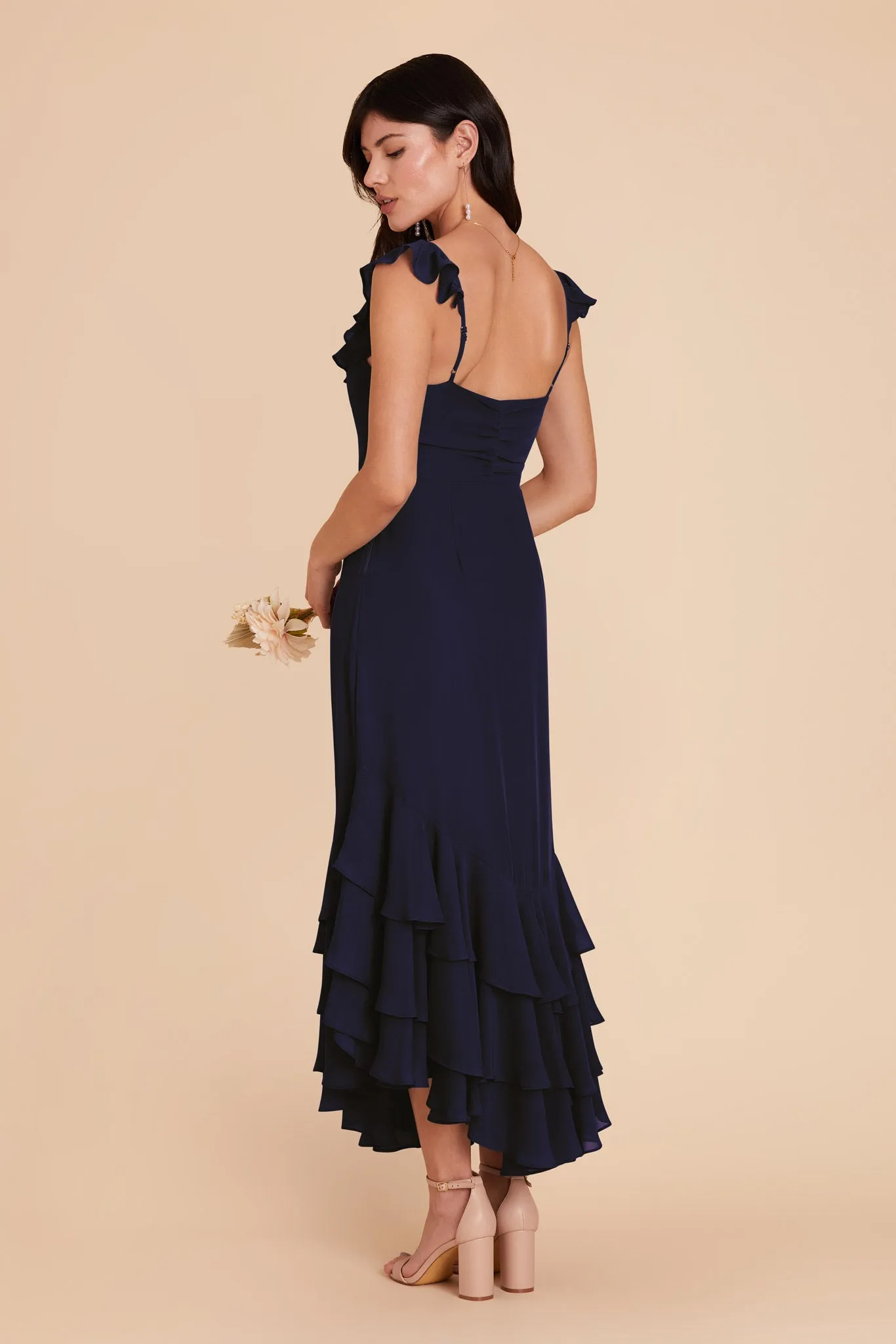 Ginny Chiffon Dress - Navy sold by Birdy Grey product image thumbnail 5