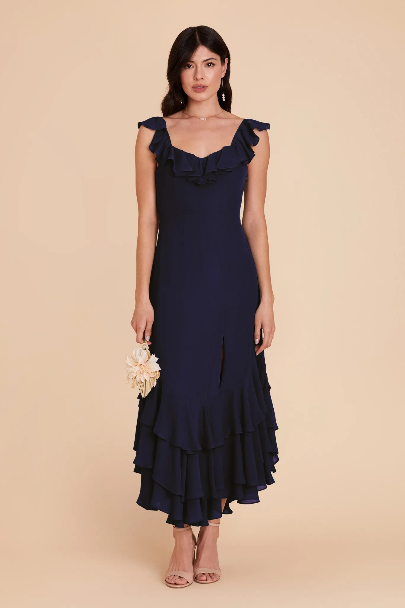Ginny Chiffon Dress - Navy sold by Birdy Grey product image thumbnail 3