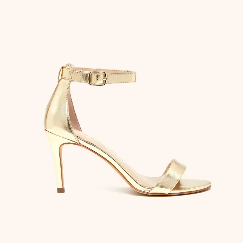 Jenny Stiletto Heel - Gold sold by Birdy Grey