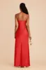 Lisa Long Matte Satin Dress - Ruby Red sold by Birdy Grey