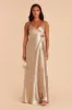 Cindy Shiny Satin Dress - Neutral Champagne sold by Birdy Grey
