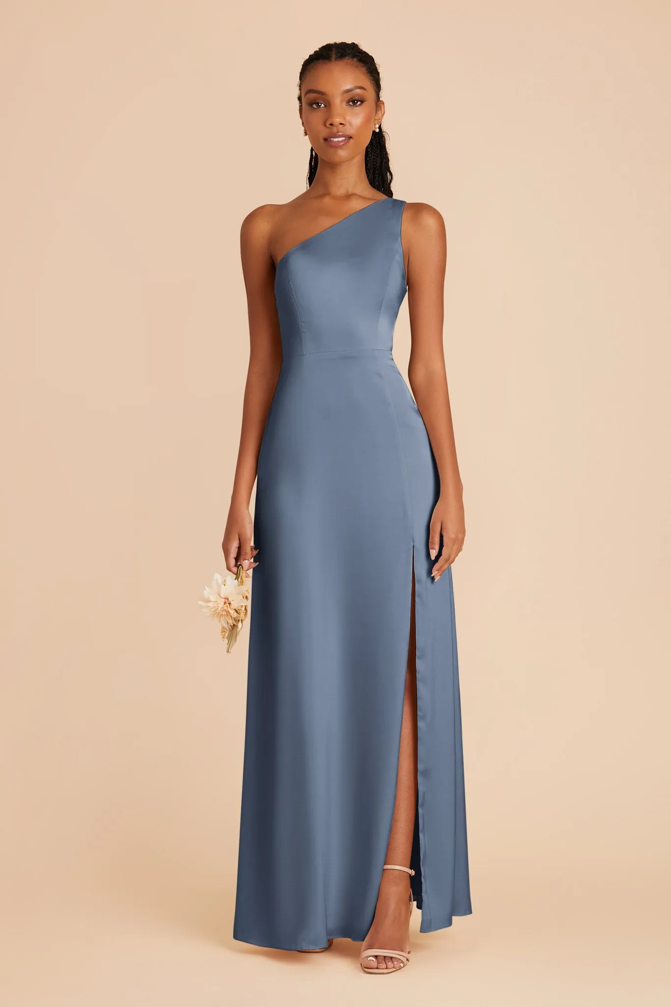 Kira Matte Satin Dress - French Blue sold by Birdy Grey product image thumbnail 3