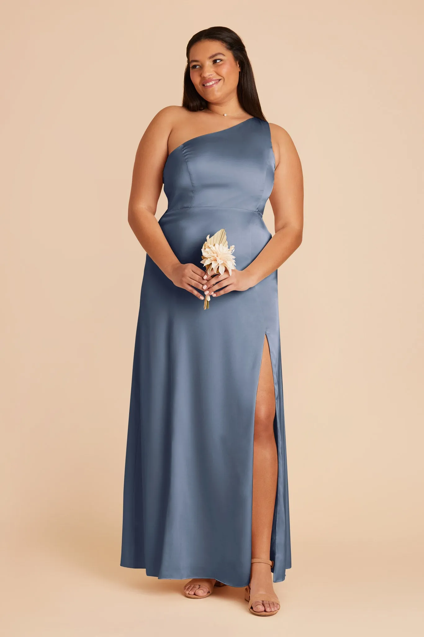 Kira Matte Satin Dress - French Blue sold by Birdy Grey product image thumbnail 2