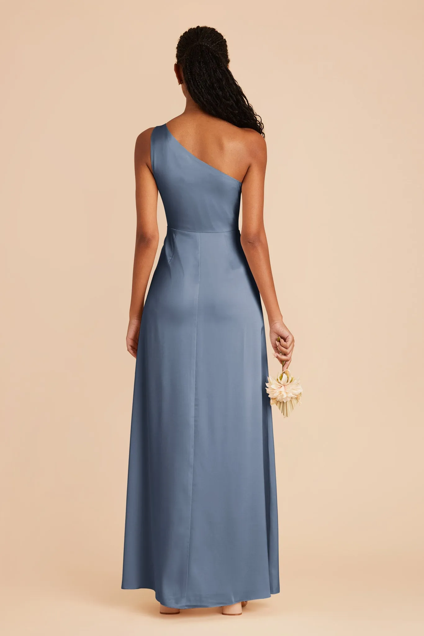 Kira Matte Satin Dress - French Blue sold by Birdy Grey product image thumbnail 5