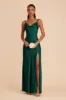 Lisa Long Matte Satin Dress - Emerald sold by Birdy Grey