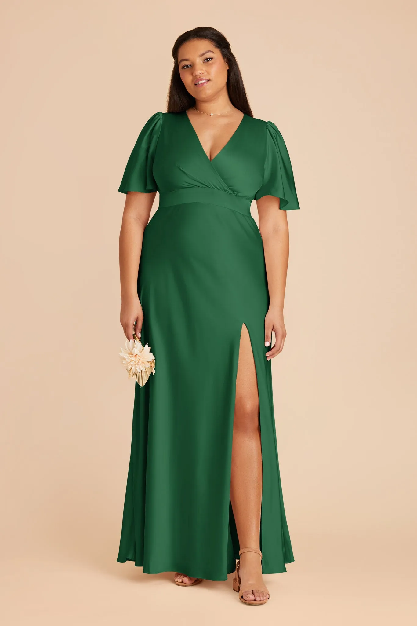 Marni Matte Satin Dress - Forest Green sold by Birdy Grey product image thumbnail 2