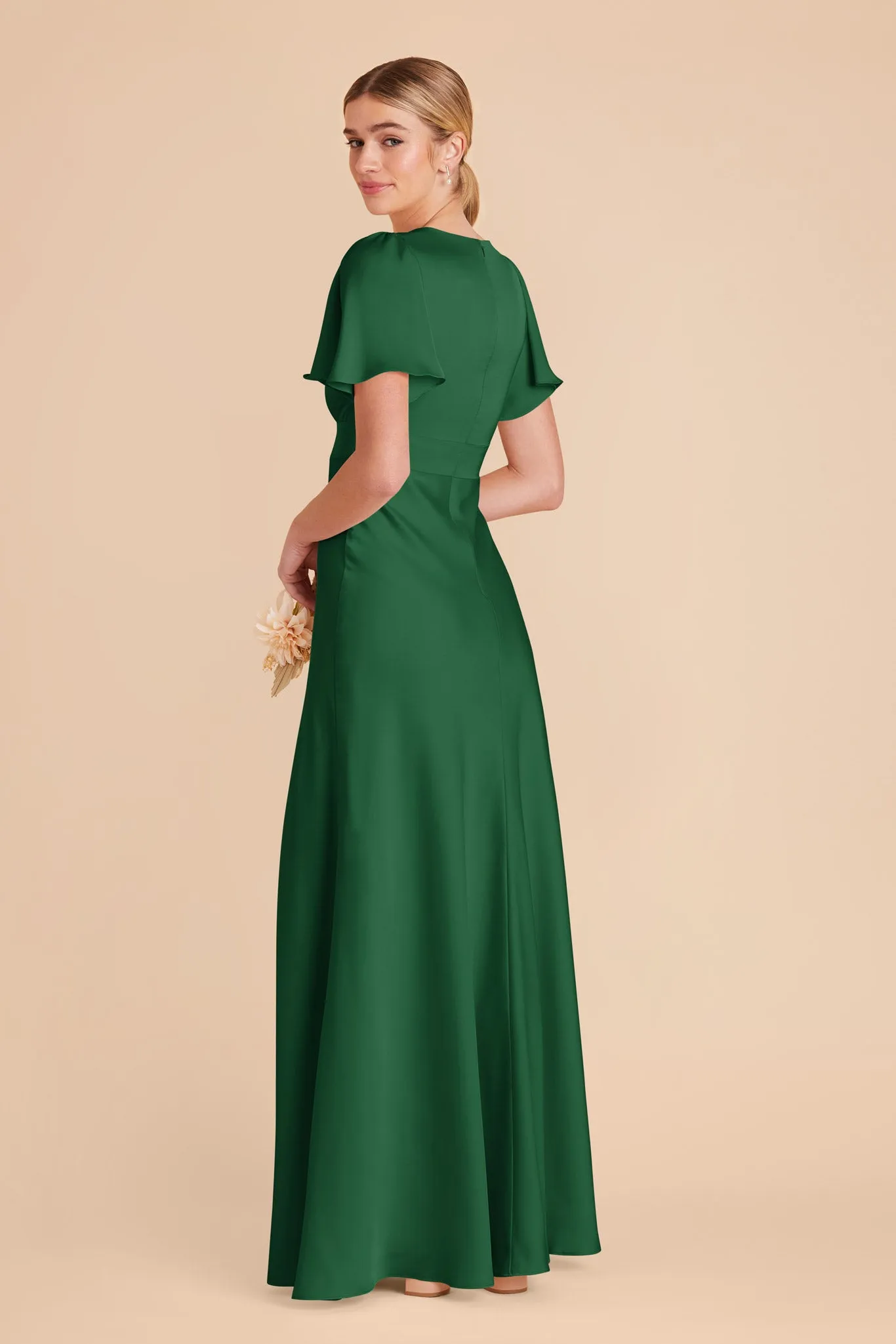 Marni Matte Satin Dress - Forest Green sold by Birdy Grey product image thumbnail 4