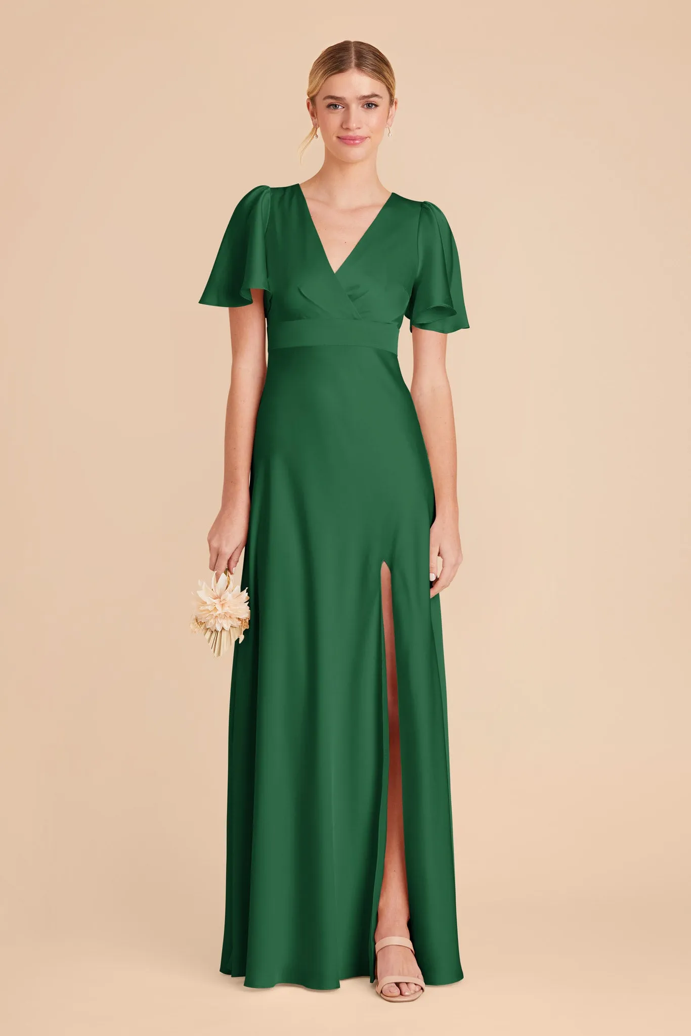 Marni Matte Satin Dress - Forest Green sold by Birdy Grey