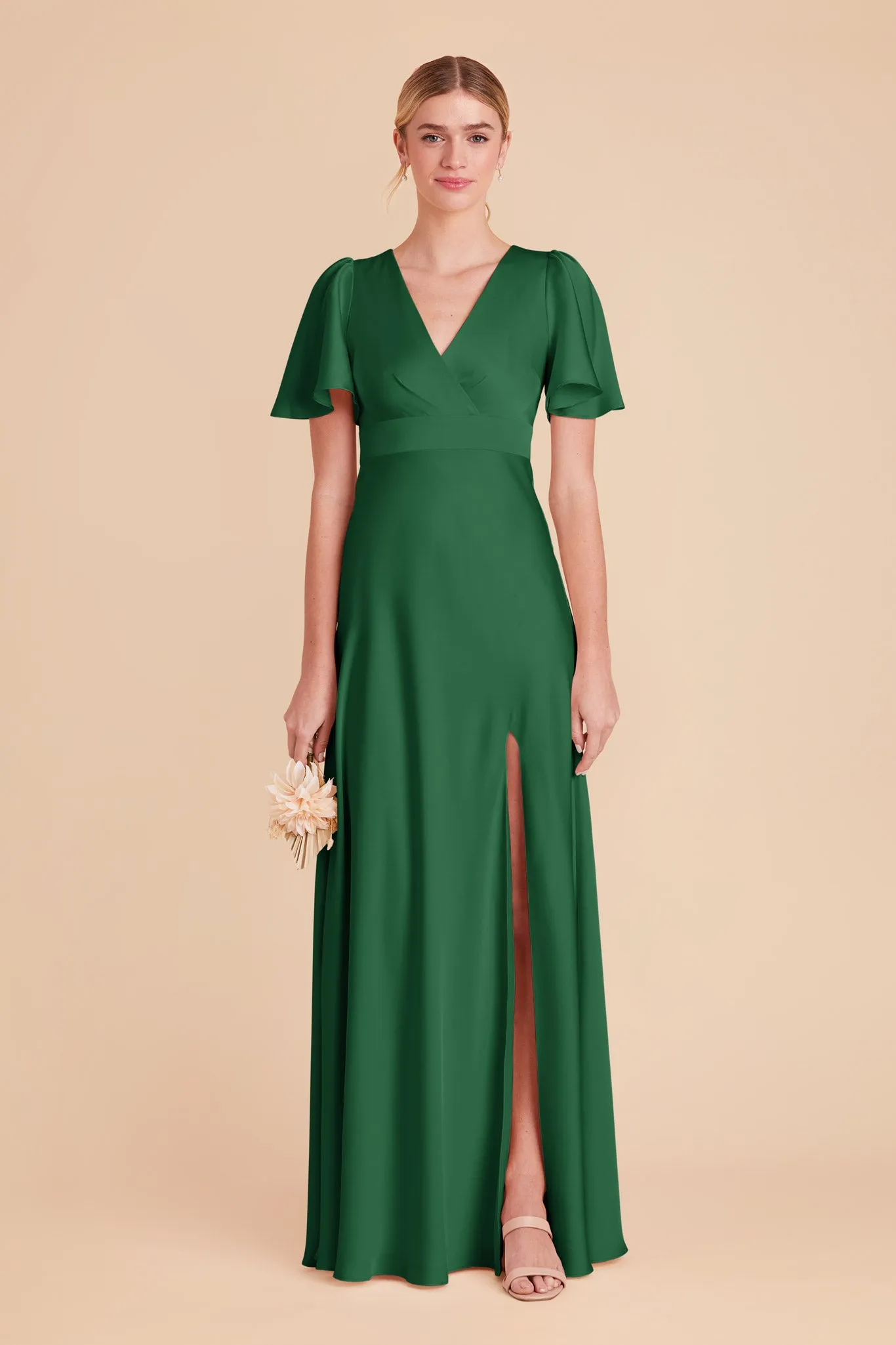 Marni Matte Satin Dress - Forest Green sold by Birdy Grey product image thumbnail 3