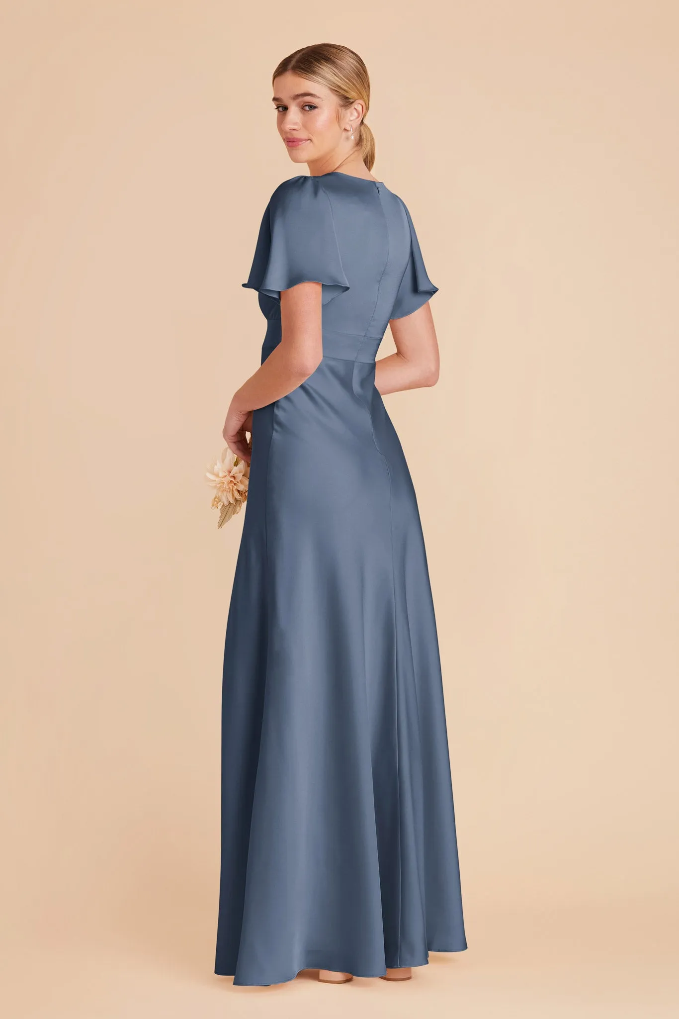 Marni Matte Satin Dress - French Blue sold by Birdy Grey product image thumbnail 4