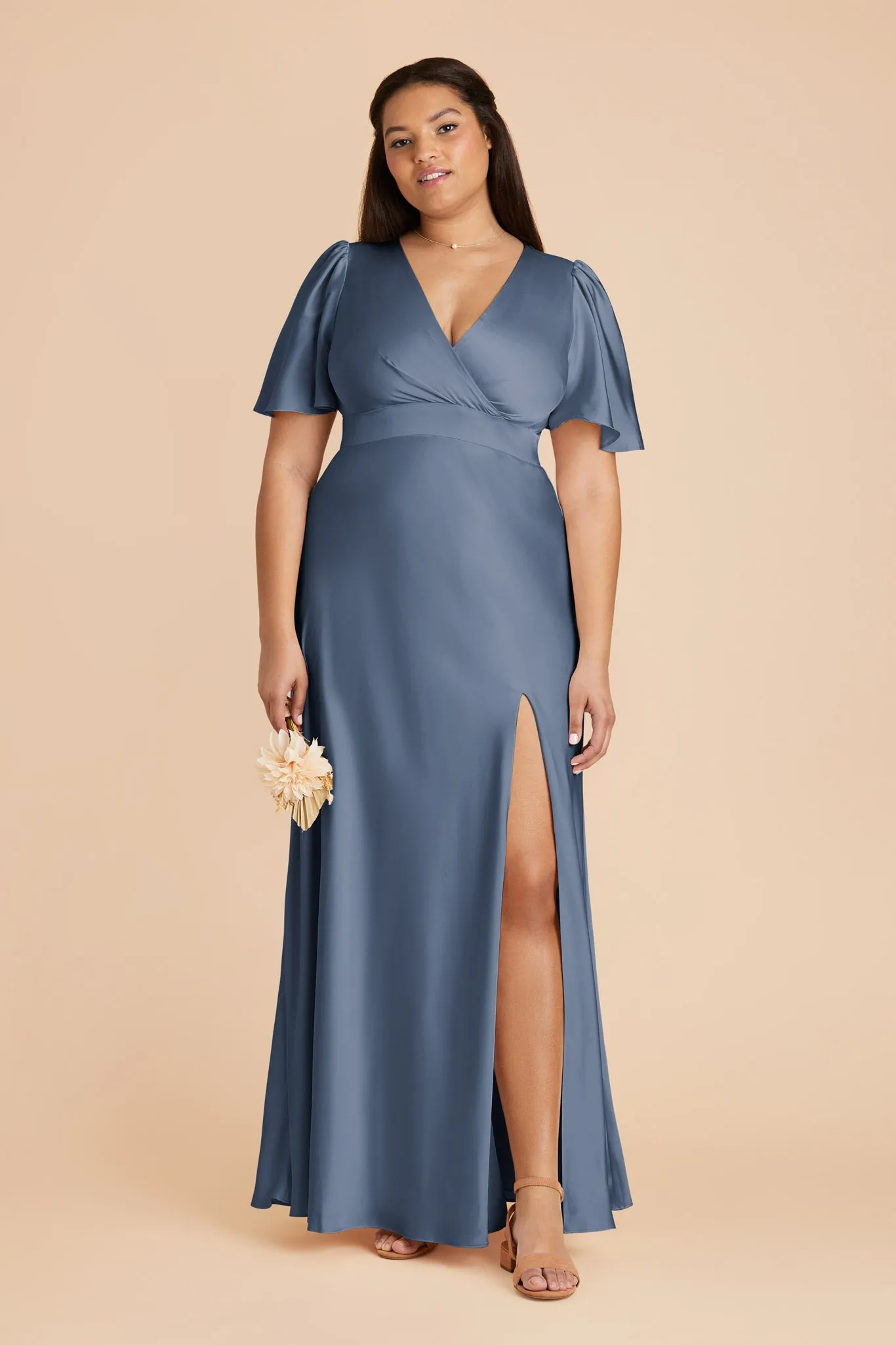 Marni Matte Satin Dress - French Blue sold by Birdy Grey product image thumbnail 2