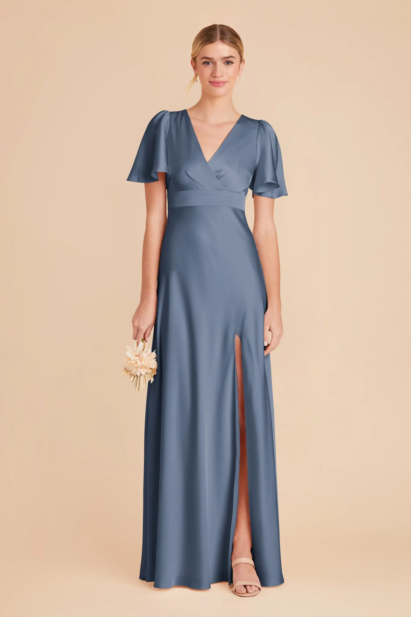 Marni Matte Satin Dress - French Blue sold by Birdy Grey product image thumbnail 3