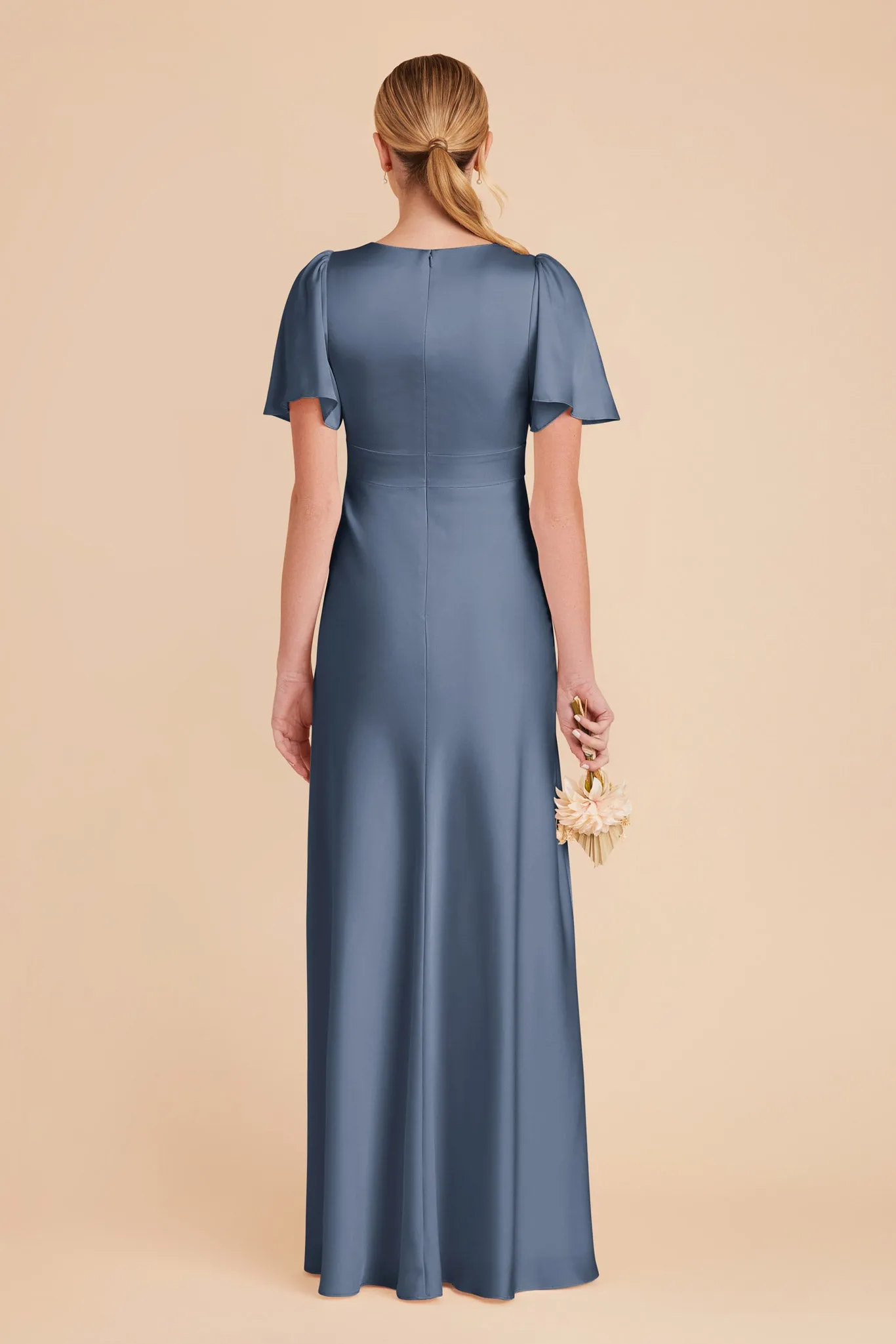 Marni Matte Satin Dress - French Blue sold by Birdy Grey product image thumbnail 5