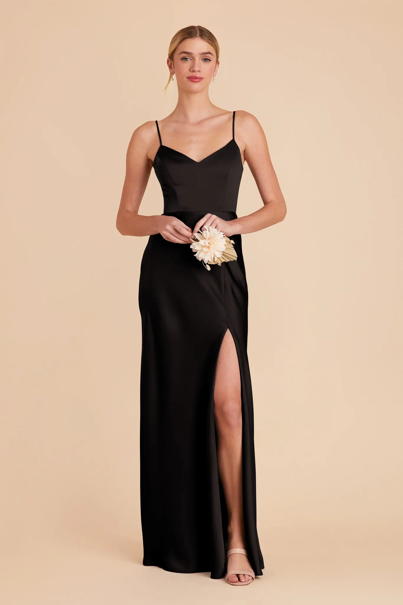 Jay Matte Satin Dress - Black sold by Birdy Grey product image thumbnail 4
