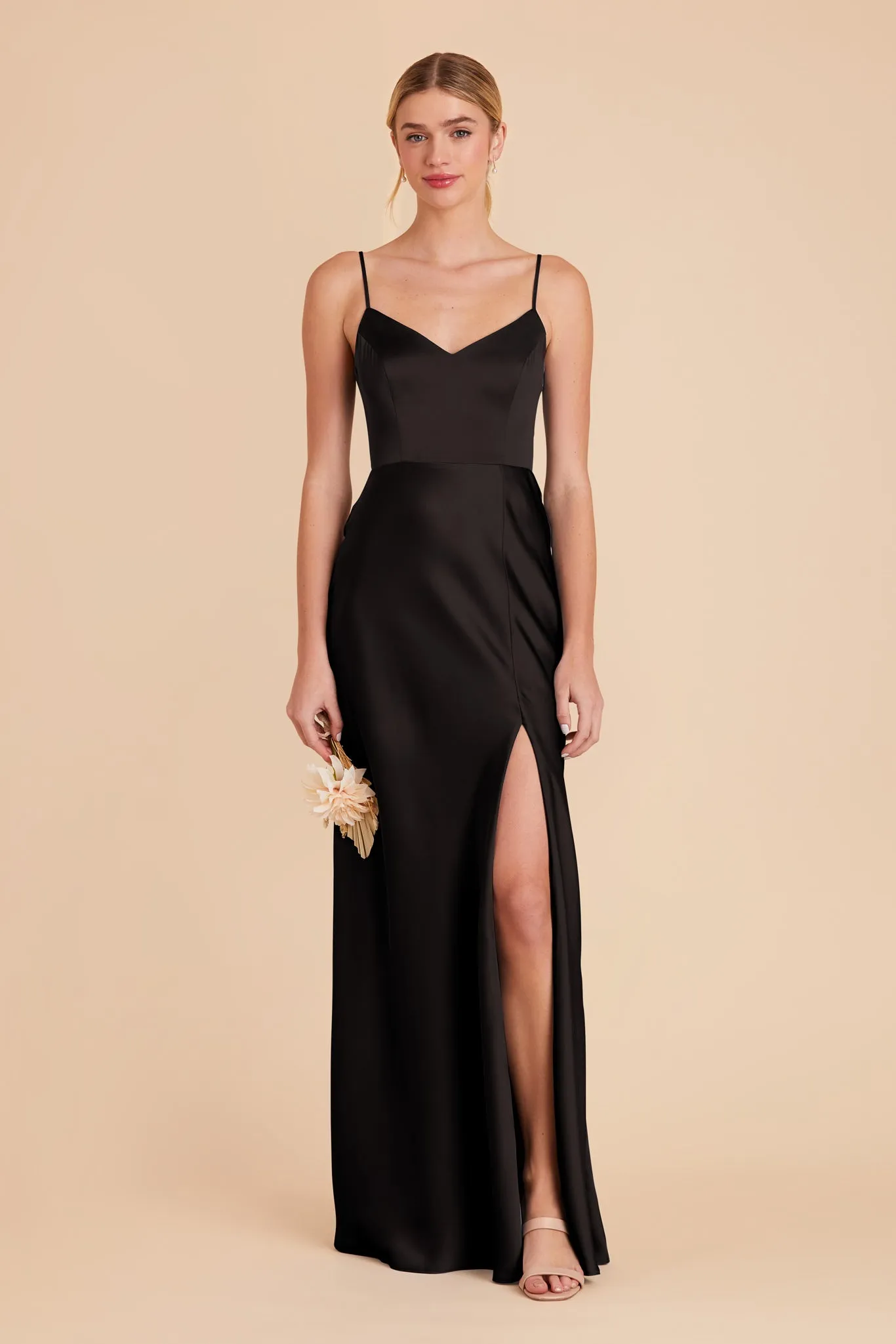 Jay Matte Satin Dress - Black sold by Birdy Grey product image thumbnail 3