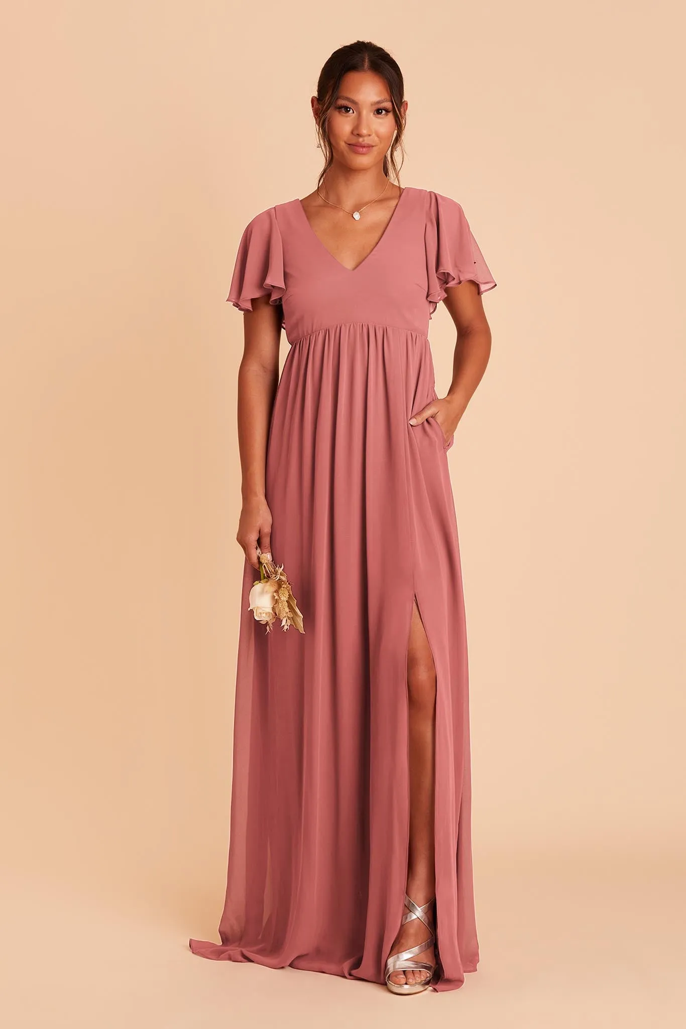 Hannah Empire Dress - Mulberry sold by Birdy Grey product image thumbnail 5