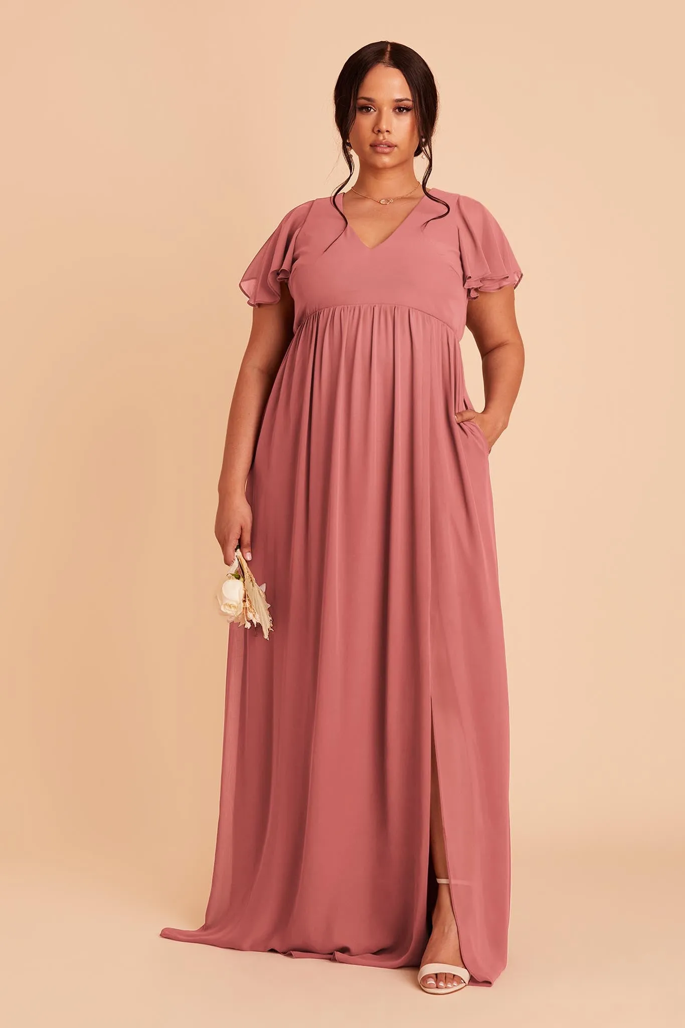 Hannah Empire Dress - Mulberry sold by Birdy Grey product image thumbnail 3