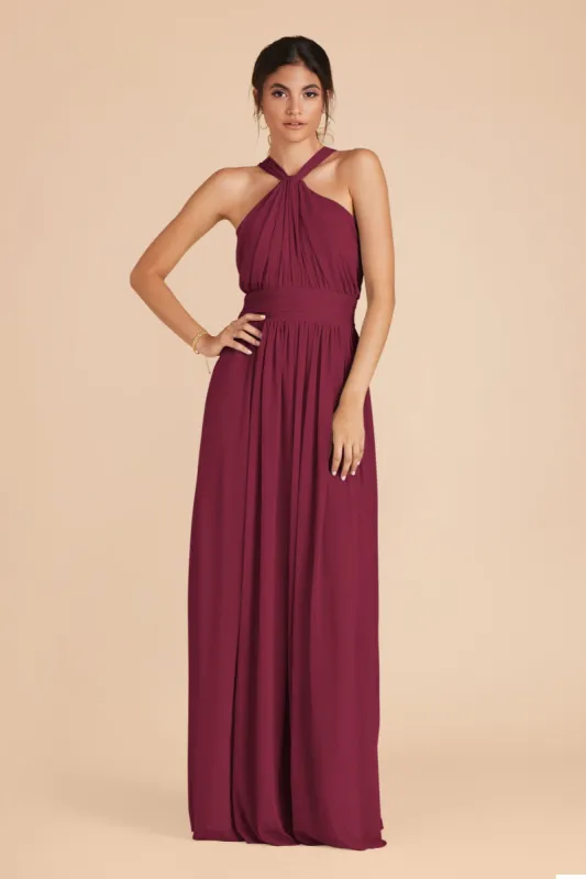 Kiko Chiffon Dress - Berry sold by Birdy Grey