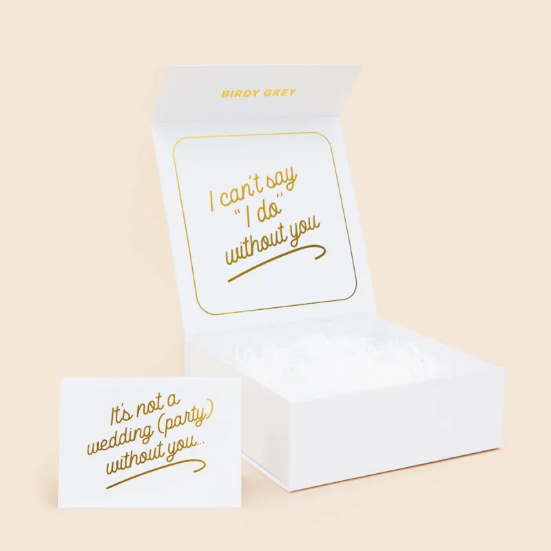 Bridesmaid Proposal Box - White sold by Birdy Grey