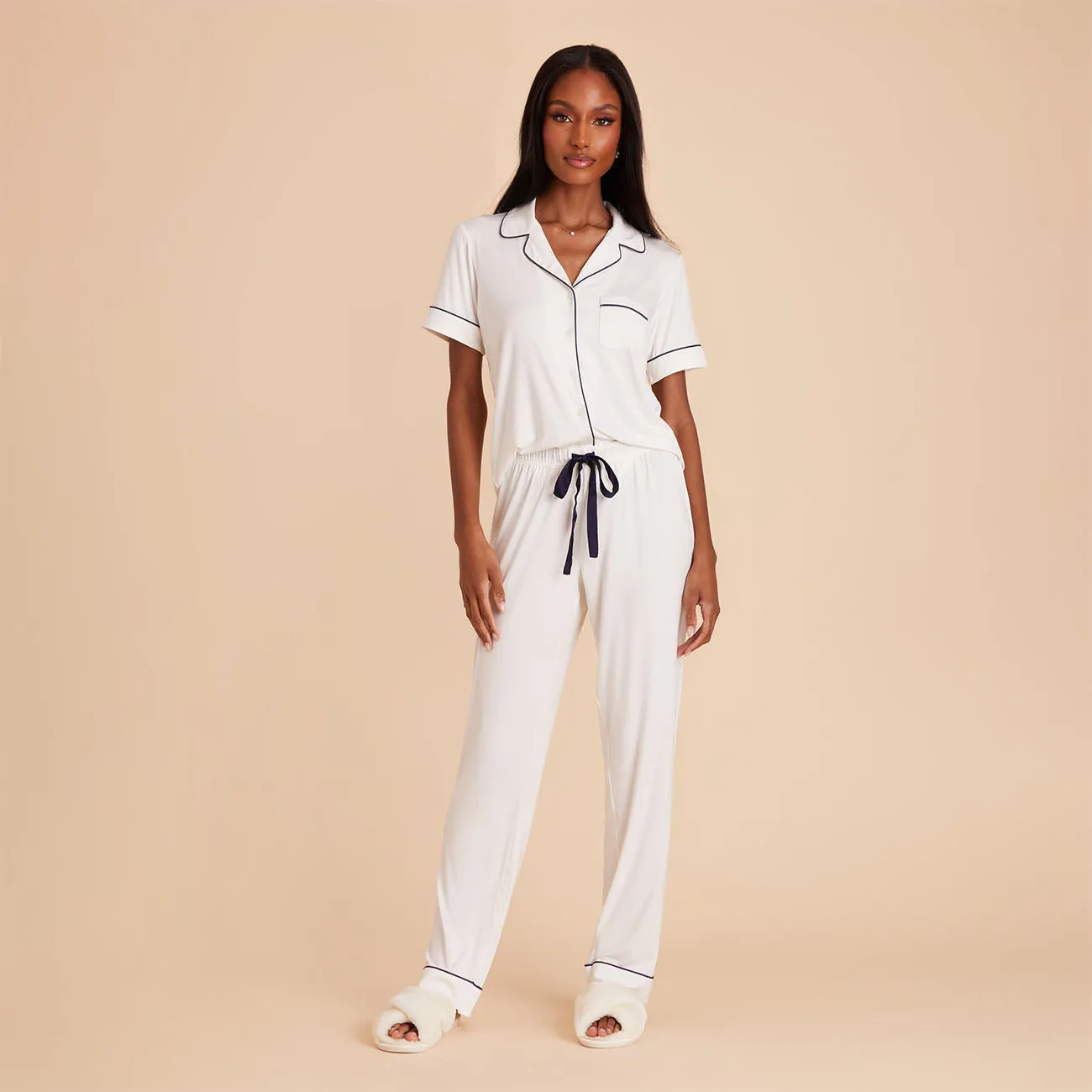 Jonny Short Sleeve and Pant Set - White sold by Birdy Grey product image thumbnail 4