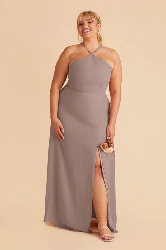 Juliet Chiffon Dress - Toffee sold by Birdy Grey