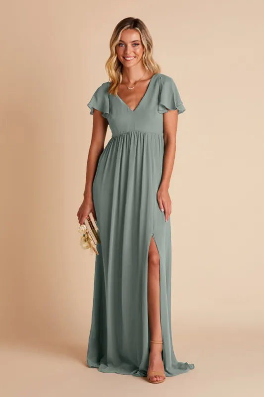 Hannah Empire Dress - Sea Glass sold by Birdy Grey