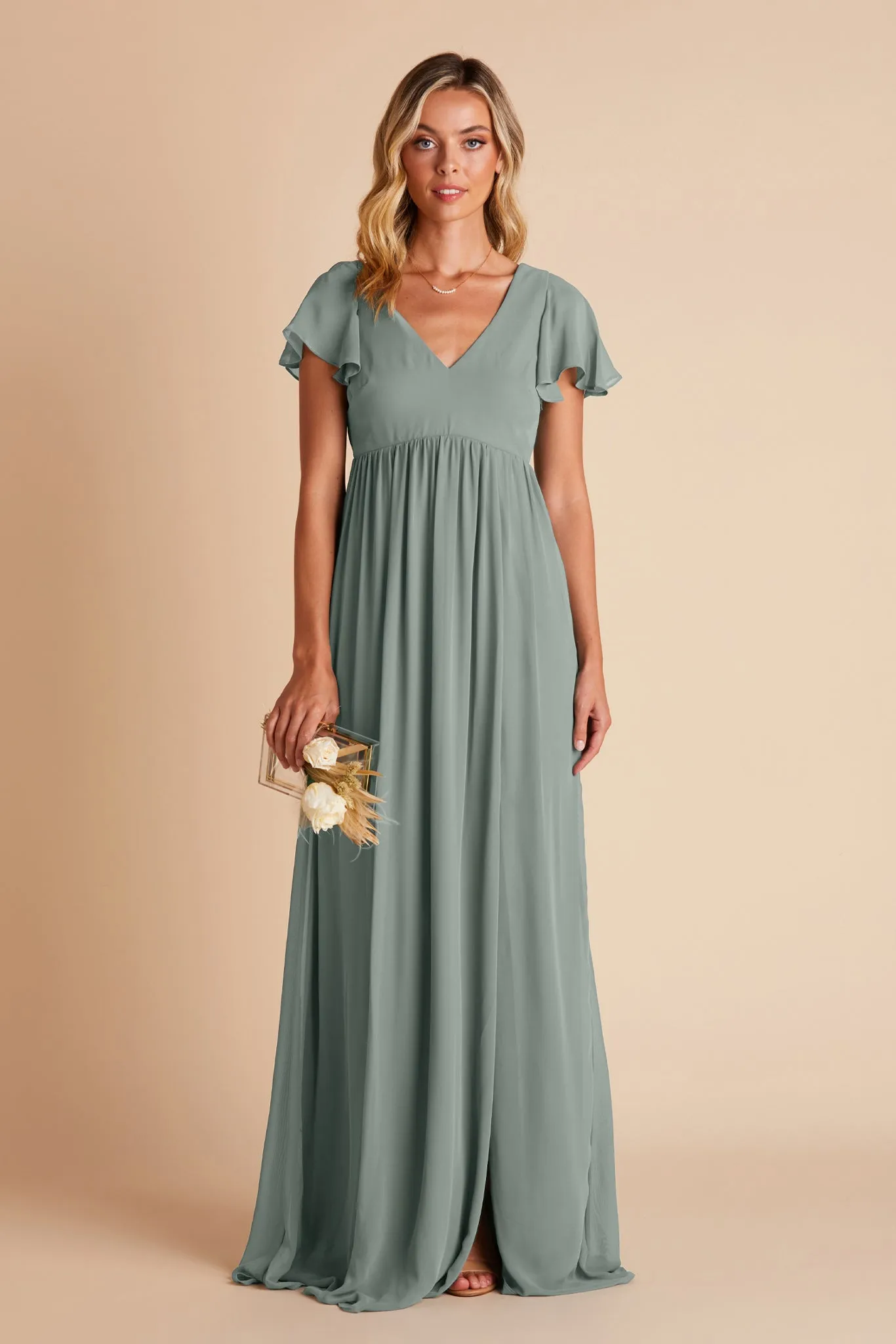 Hannah Empire Dress - Sea Glass sold by Birdy Grey product image thumbnail 5