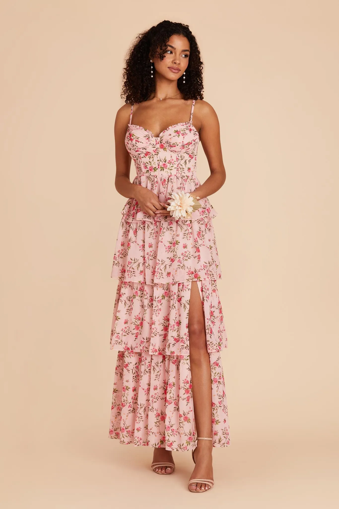 Lola Chiffon Dress - Wild Rose Garden sold by Birdy Grey