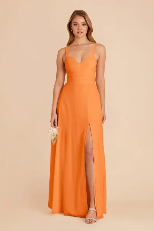Deborah Chiffon Dress - Apricot sold by Birdy Grey