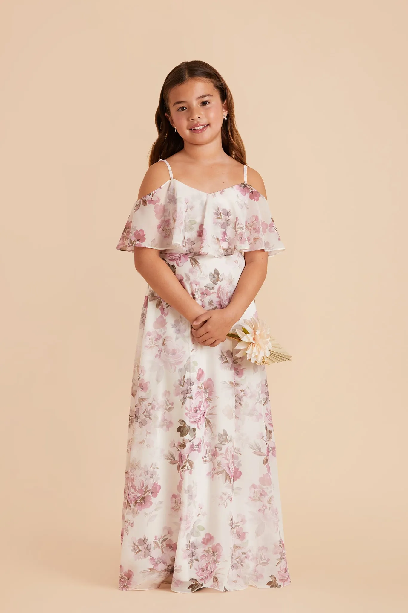 Janie Convertible Junior Dress - Dusty Pink Peonies sold by Birdy Grey