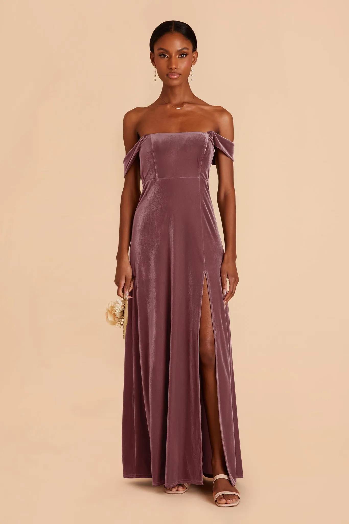 August Velvet Dress - Desert Rose sold by Birdy Grey product image thumbnail 3