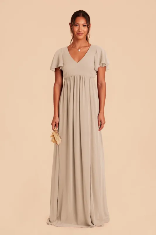 Hannah Empire Dress - Almond sold by Birdy Grey