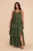 Lola Chiffon Dress - Olive sold by Birdy Grey