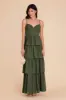 Lola Chiffon Dress - Olive sold by Birdy Grey