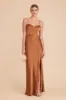 Jessica Matte Satin Dress - Rust sold by Birdy Grey