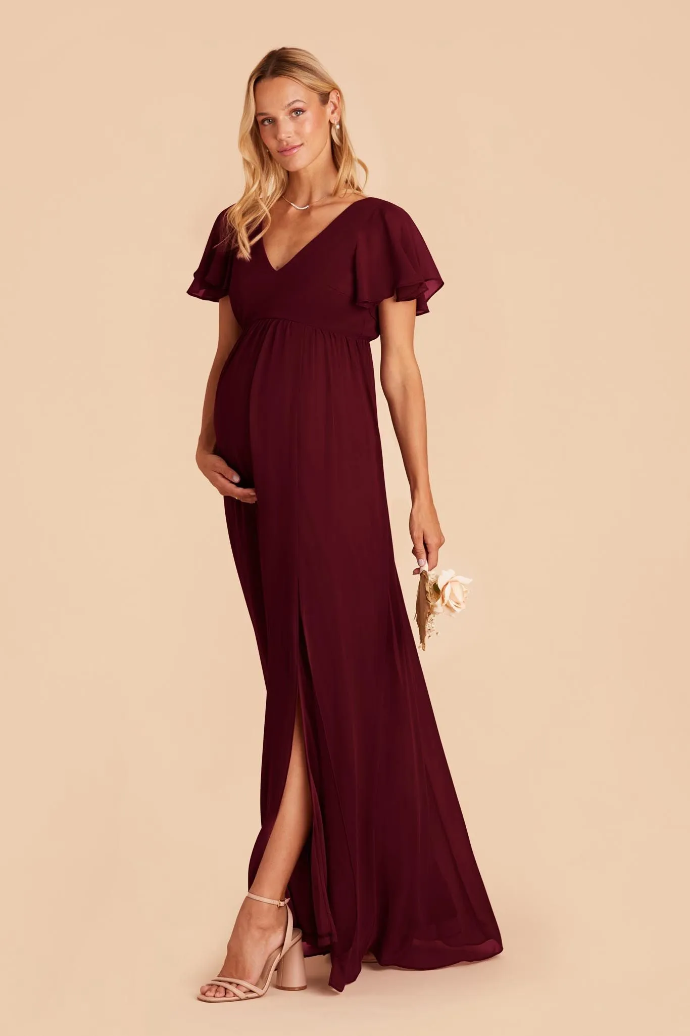 Hannah Empire Dress - Cabernet sold by Birdy Grey product image thumbnail 2