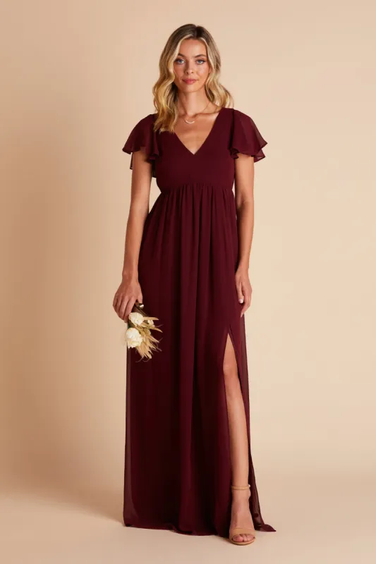 Hannah Empire Dress - Cabernet sold by Birdy Grey