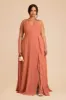 Theresa Chiffon Dress - Terracotta sold by Birdy Grey