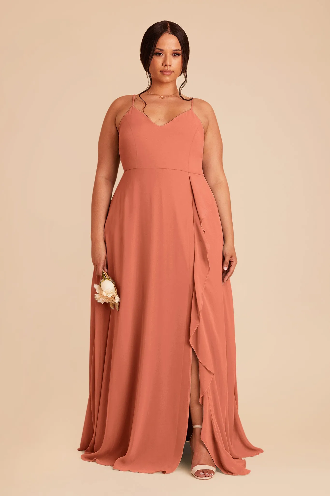 Theresa Chiffon Dress - Terracotta sold by Birdy Grey product image thumbnail 2